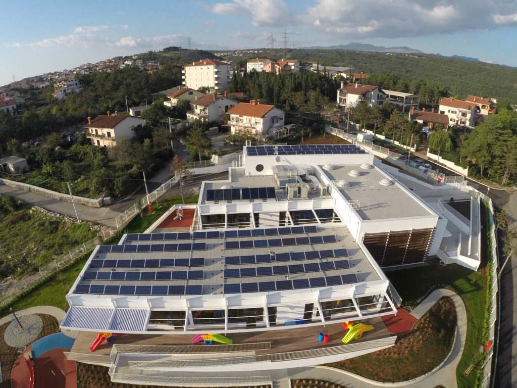 Rijeka Kindergarten with solar panels